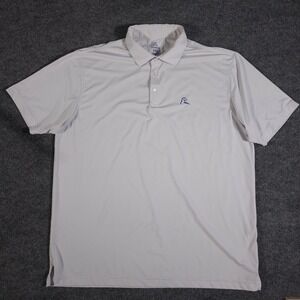 Rhoback Ballboy Polo Shirt Solid White Mens Size XXL Performance Golf Stretch